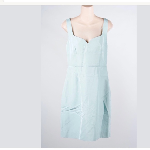 NWT J Crew Light Sage Cotton Blend Women Dress Size 8 - Picture 1 of 5